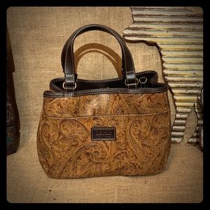 Relic Quality Brand Tooled Crossbody Bag